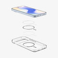 ACS09725 - Pixel 10 Pro XL Case Ultra Hybrid Metal Ring (MagFit) in crystal clear showing the device, magnet ring and case