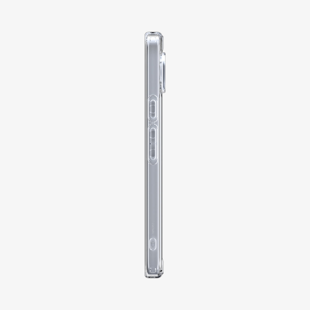 ACS09715 - Pixel 10 / Pixel 10 Pro Case Ultra Hybrid in crystal clear showing the side