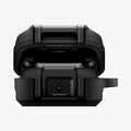 ACS11202 - Galaxy Buds 4 Series - Lock Fit in Matte Black showing the front and partial top