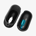 ACS08648 - AirPods 4 Pro / AirPods 4 Case Urban Fit in Black showing the inner top and bottom