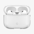 ACS10019 - AirPods Pro 3 Liquid Crystal in Crystal Clear showing the front with top open and AirPods inside