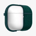 ACS11195 - AirPods Pro 3 Series Urban Fit in Midnight Green showing the front with case half cut open