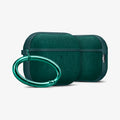 ACS11195 - AirPods Pro 3 Series Urban Fit in Midnight Green showing the front and side with carabiner and a second case