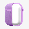 074CS27599 - Apple AirPods 1 / 2 Case Urban Fit in purple showing the front with case half cut open