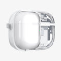 ACS07423 - AirPods Pro 2 Ultra Hybrid Zero One (MagFit) in Zero One White showing the front with case cut half open