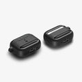 ACS09822 - AirPods Pro 3 Rugged Armor in Matte Black showing the front, back, sides and bottom