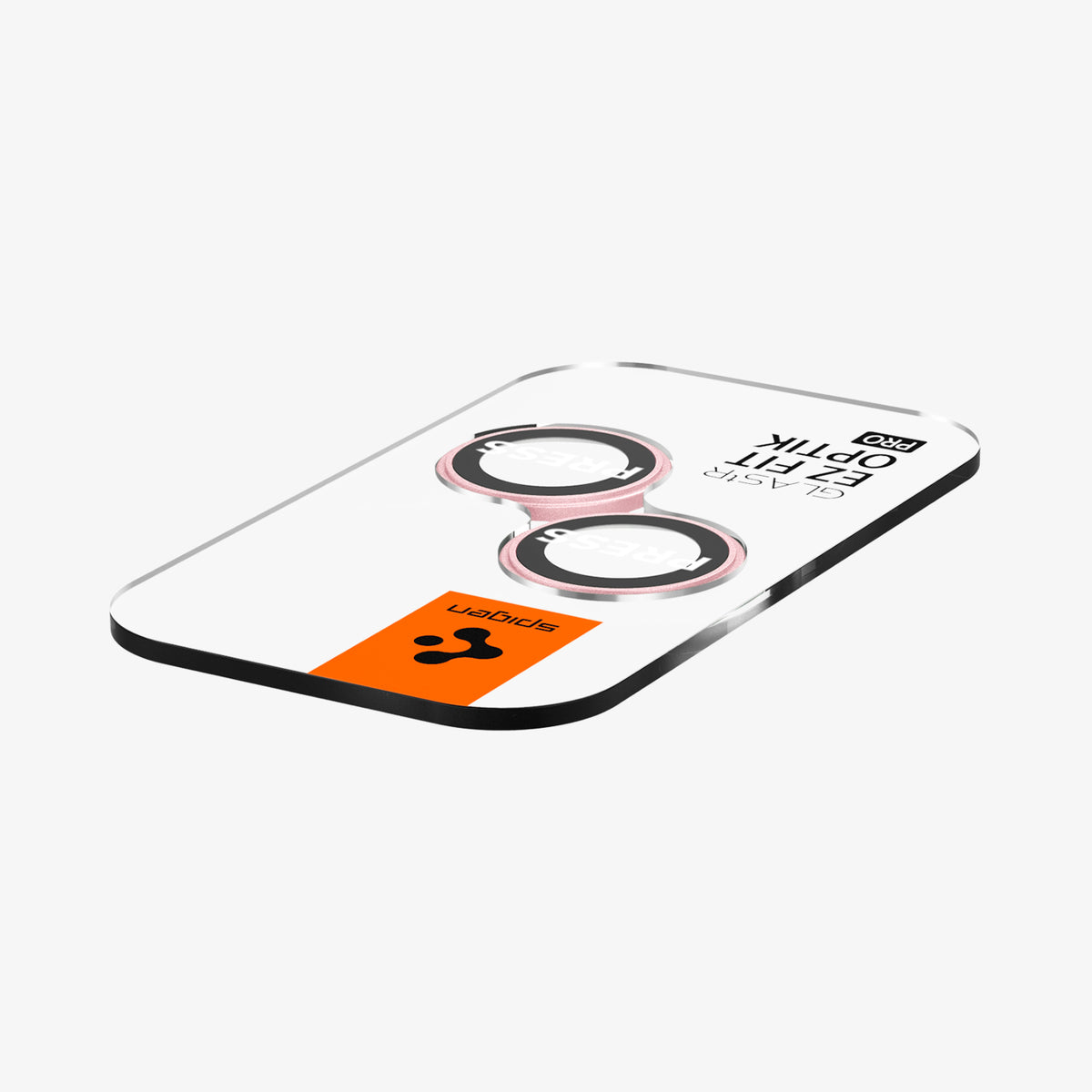 AGL07167 - iPhone 15 Plus Optik Pro EZ Fit Lens Protector in Pinky showing the optic tray with lens