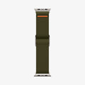 AMP05985 - Apple Watch Series (Apple Watch (49mm)/Apple Watch (45mm)/Apple Watch (42mm)) Watch Band Lite Fit Ultra in khaki showing the watch band laid out flat