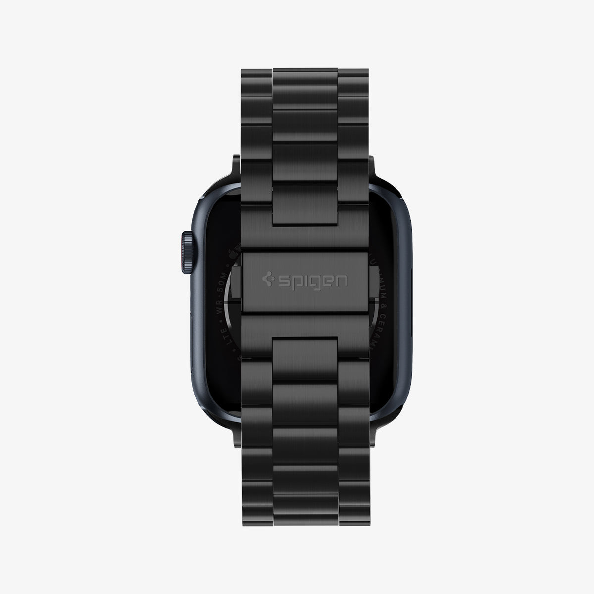 062MP25403 - Apple Watch Ultra 3/2/Ultra 49mm, Series 11/10 46mm, 9/8/7 45mm, SE3/SE2/SE/6/5/4 44mm, 3/2/1 42mm Modern Fit Black showing back