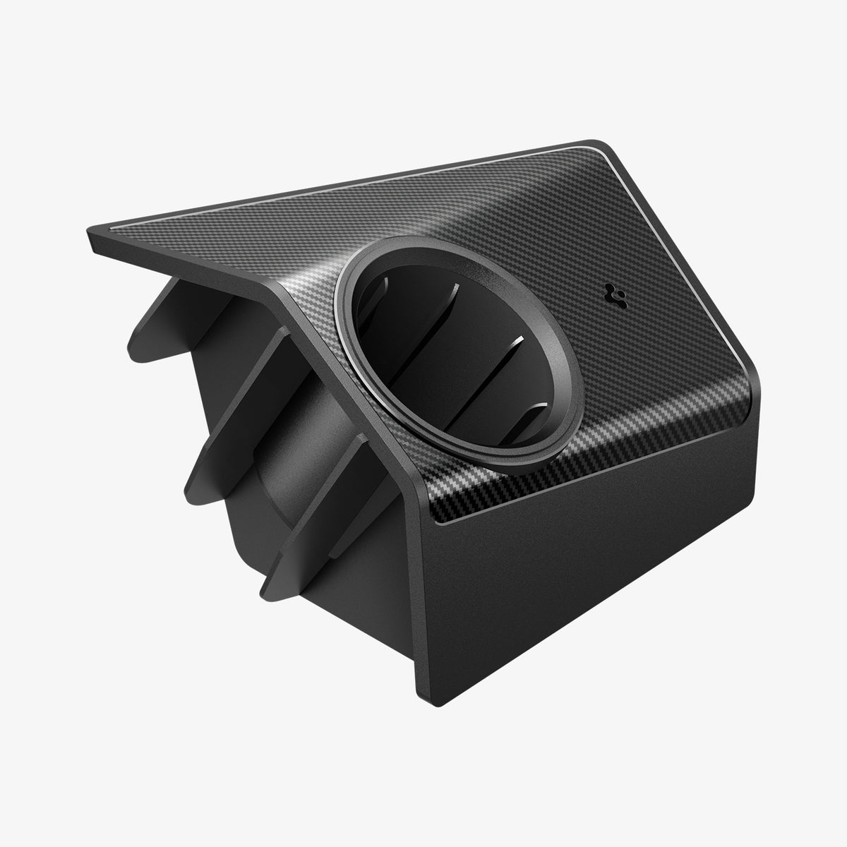 ACP09182 - Tesla cybertruck Charging Adapter Door Dock CO252 in Black  showing the side zoomed in
