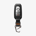 ACS09430 - Ford Key Fob Cover | FK100 in Matte Black showing the front, carabiner open