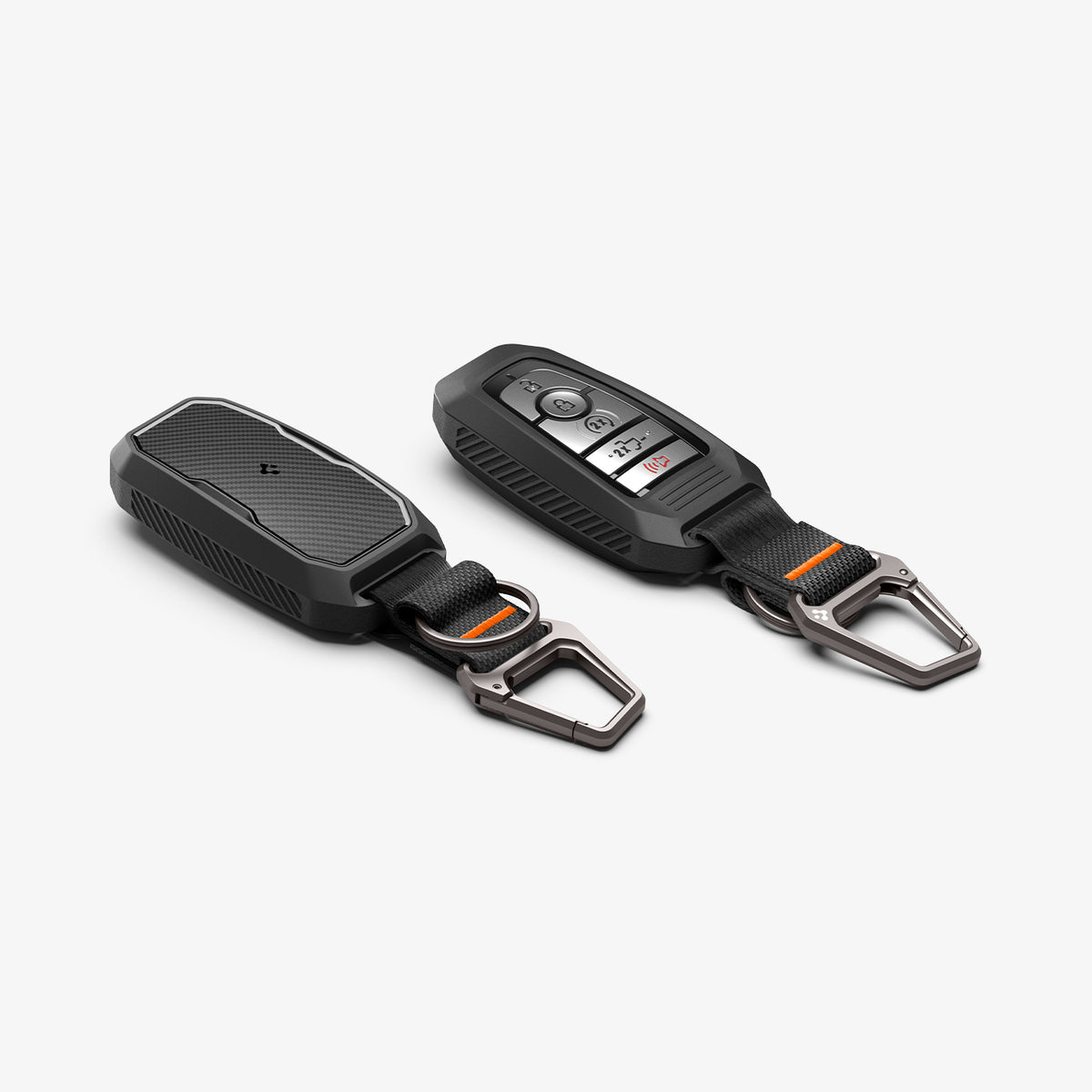 ACS09430 - Ford Key Fob Cover | FK100 in Matte Black showing the front and back