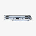 ACS09742 - Pixel 10 Pro Fold Case Ultra Hybrid Metal Ring (MagFit) in crystal clear showing the bottom with device folded