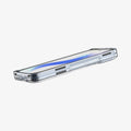 ACS09742 - Pixel 10 Pro Fold Case Ultra Hybrid Metal Ring (MagFit) in crystal clear showing the side and partial front