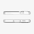 ACS09167 - Galaxy A36 5G Case Liquid Crystal in Crystal Clear showing the top and bottom