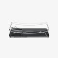 ACS09167 - Galaxy A36 5G Case Liquid Crystal in Crystal Clear showing the back, partial side  hovering above the case