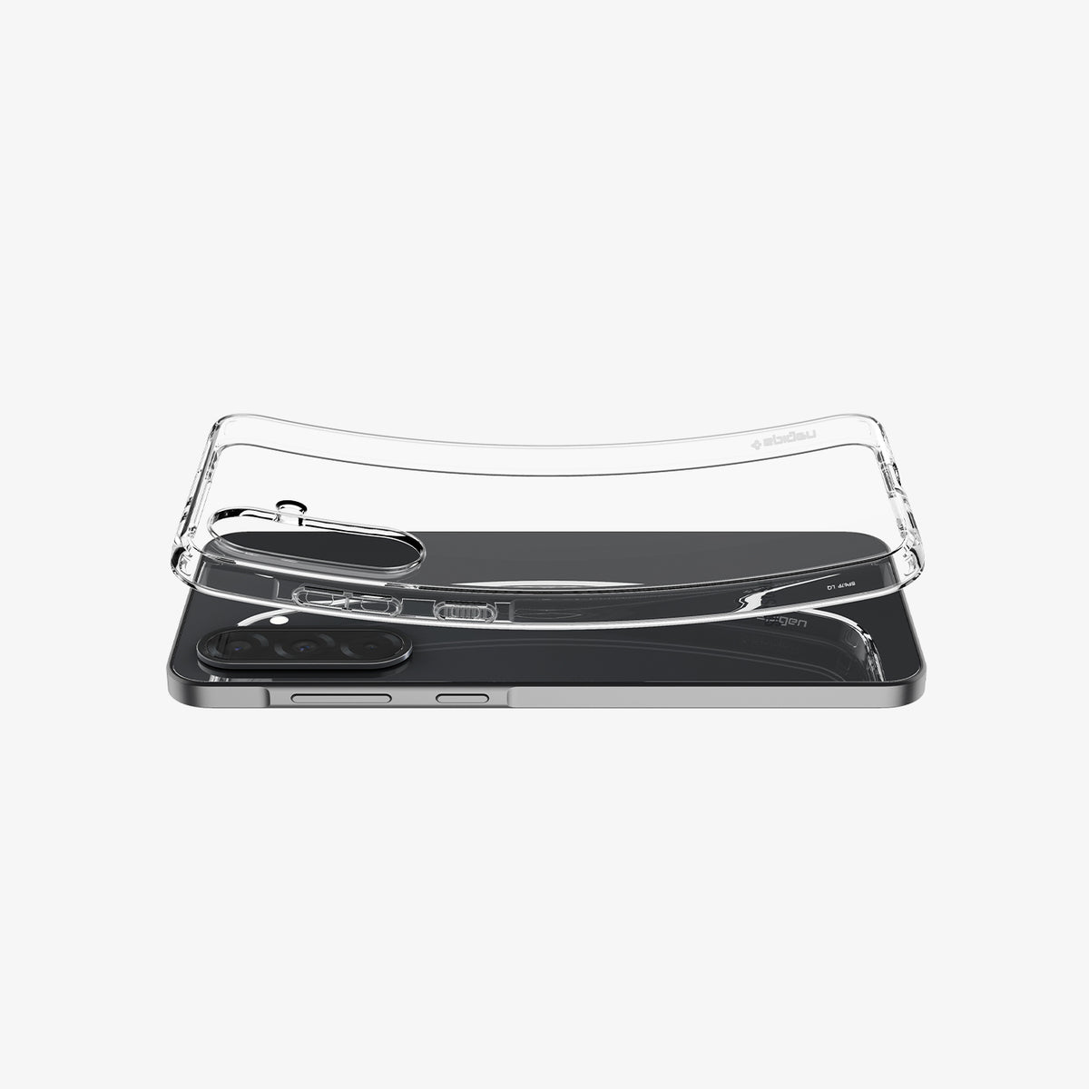 ACS09167 - Galaxy A36 5G Case Liquid Crystal in Crystal Clear showing the back, partial side  hovering above the case