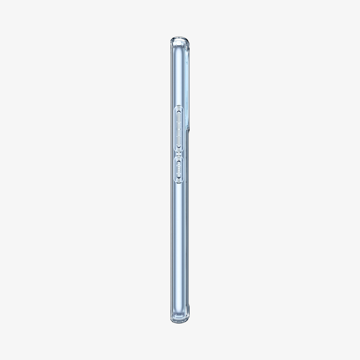 ACS04259 - Galaxy A53 5G Case Ultra Hybrid in Crystal Clear showing the side with side buttons