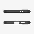ACS07327 - Galaxy S24 Plus Case Liquid Air in Matte Black showing the top and bottom