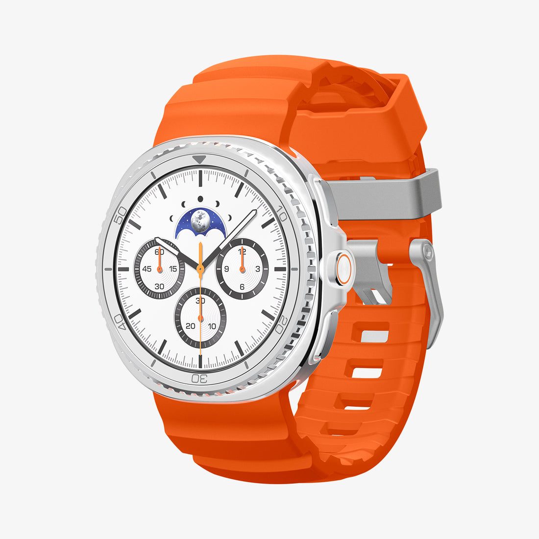 AMP10152 - Galaxy Watch 9 Series WBS2 in orange showing the front and side
