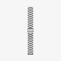 AMP03870 - Galaxy Watch 6 Band Modern Fit in silver showing the watch band laid out flat