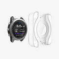 AGL04632 - Garmin Fenix 7 Screen Protector EZ FIT Glas.tR showing the ez fit tray hovering in front of the watch face