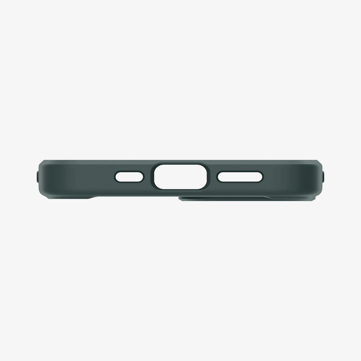 ACS04562 - iPhone 13 Case Ultra Hybrid in Midnight Green showing the bottom