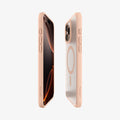 ACS09069 - iPhone 16 Pro Max Case Ultra Hybrid T (MagFit + Camera Control) in Frost Rose Titanium showing the partial front, partial back and sides