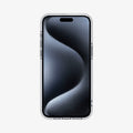 ACS06708 - iPhone 15 Pro Case Ultra Hybrid in frost clear showing the front