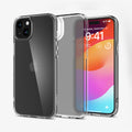 ACS06655 - iPhone 15 Plus Case Ultra Hybrid in frost clear showing the back, inside and front