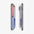 ACS06655 - iPhone 15 Plus  Case Ultra Hybrid in Frost clear showing the back, side, and front
