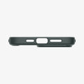 ACS06574 - iPhone 15 Pro Max Case Ultra Hybrid in abyss green showing the bottom