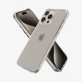 ACS06567 -  iPhone 15 Pro Max Case Ultra Hybrid in Frost Clear showing the back, side, and front