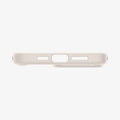 ACS07209 - iPhone 15 Pro Max Ultra Hybrid Case in Natural Titanium showing the bottom