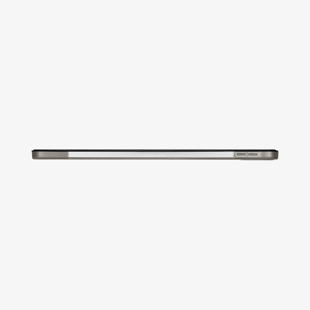 ACS05466 - iPad Pro 11" (2022/2021/2020/2018) Case Liquid Air Folio in black showing the side with volume controls