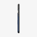 ACS04913 - iPhone 14 Plus Case Slim Armor CS in navy blue showing the side with volume controls
