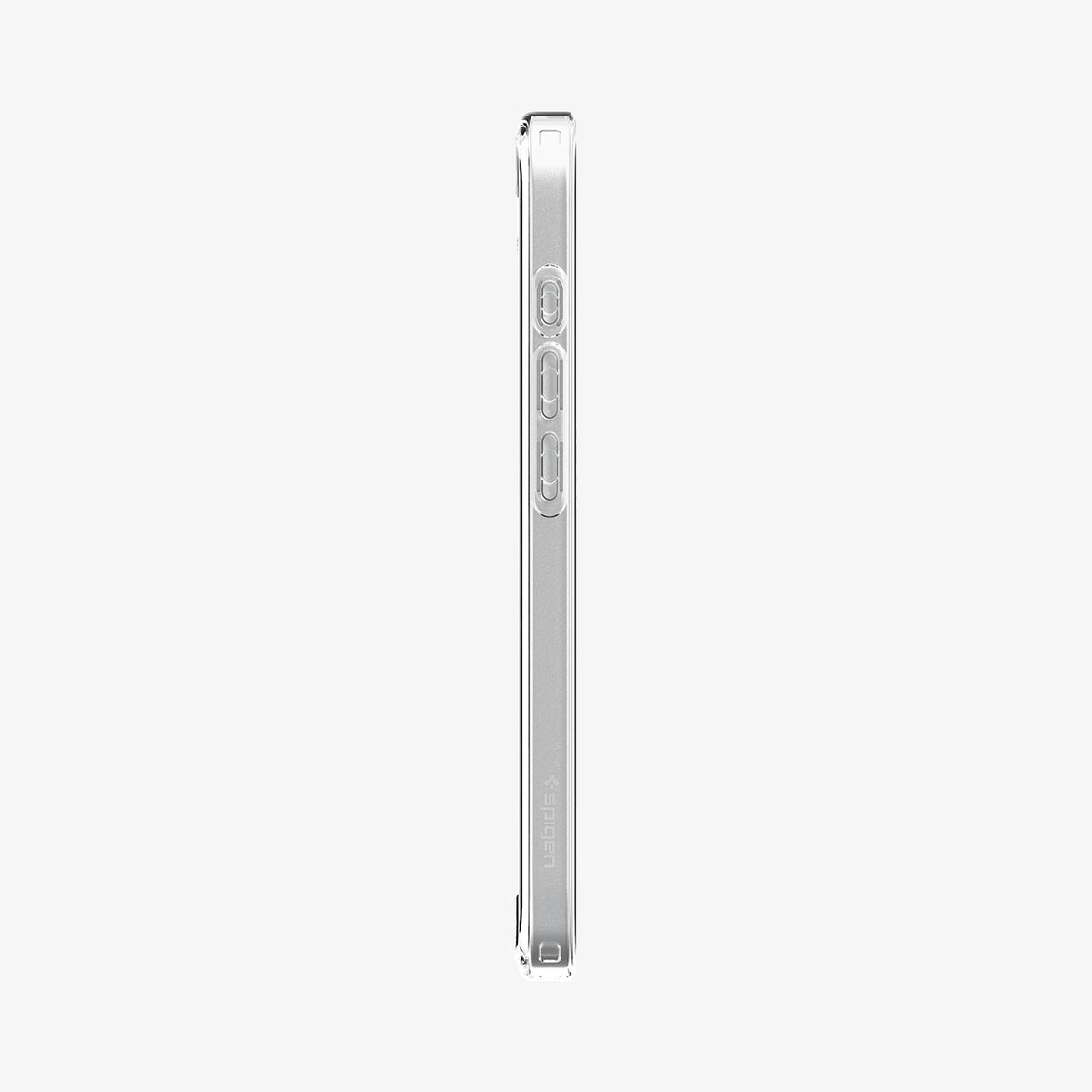 ACS09140 - iPhone 16e Case Ultra Hybrid (MagFit) in Carbon Fiber showing the side