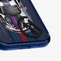 ACS09590 - iPhone 16 Pro Case c11 Series Le Mans Edition (MagFit) in Le Mans showing the partial back zoomed in, bottom part
