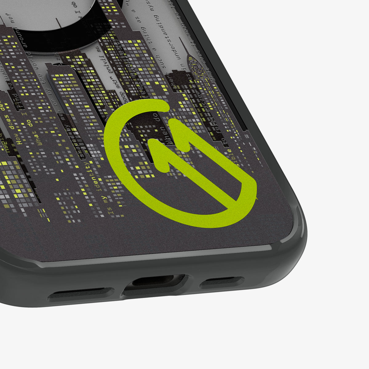 ACS09378 - iPhone 16 Pro Case c11 Series Flâneur Edition (MagFit) showing the partial back and bottom zoomed in
