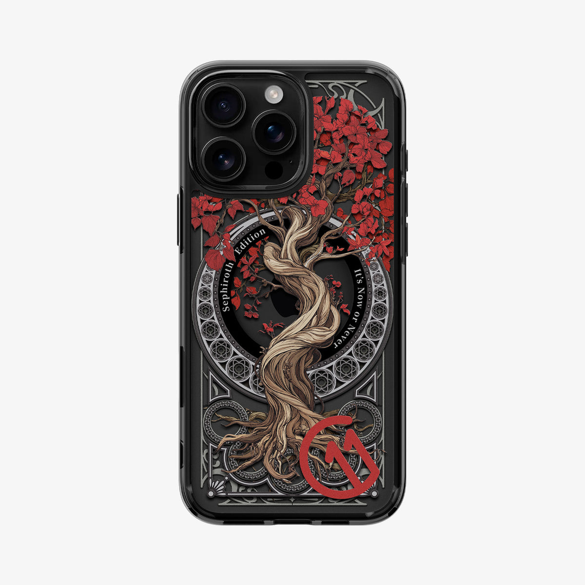 ACS09758 - iPhone 16 Pro Case c11 Series Sephiroth Edition (MagFit) showing the back