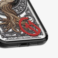 ACS09757 - iPhone 16 Pro Max Case c11 Series Sephiroth Edition (MagFit) showing the partial back and bottom zoomed in