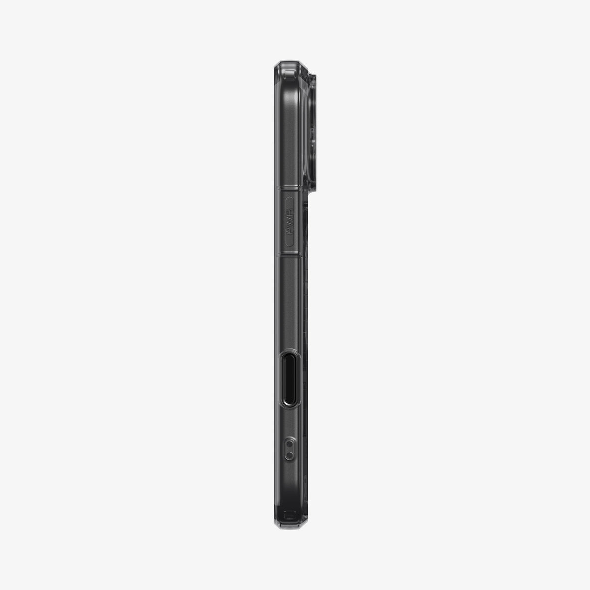 ACS10078 - iPhone 18 Pro / iPhone 17 Pro Ultra Hybrid T (Mag Fit) in Matte Black showing the side