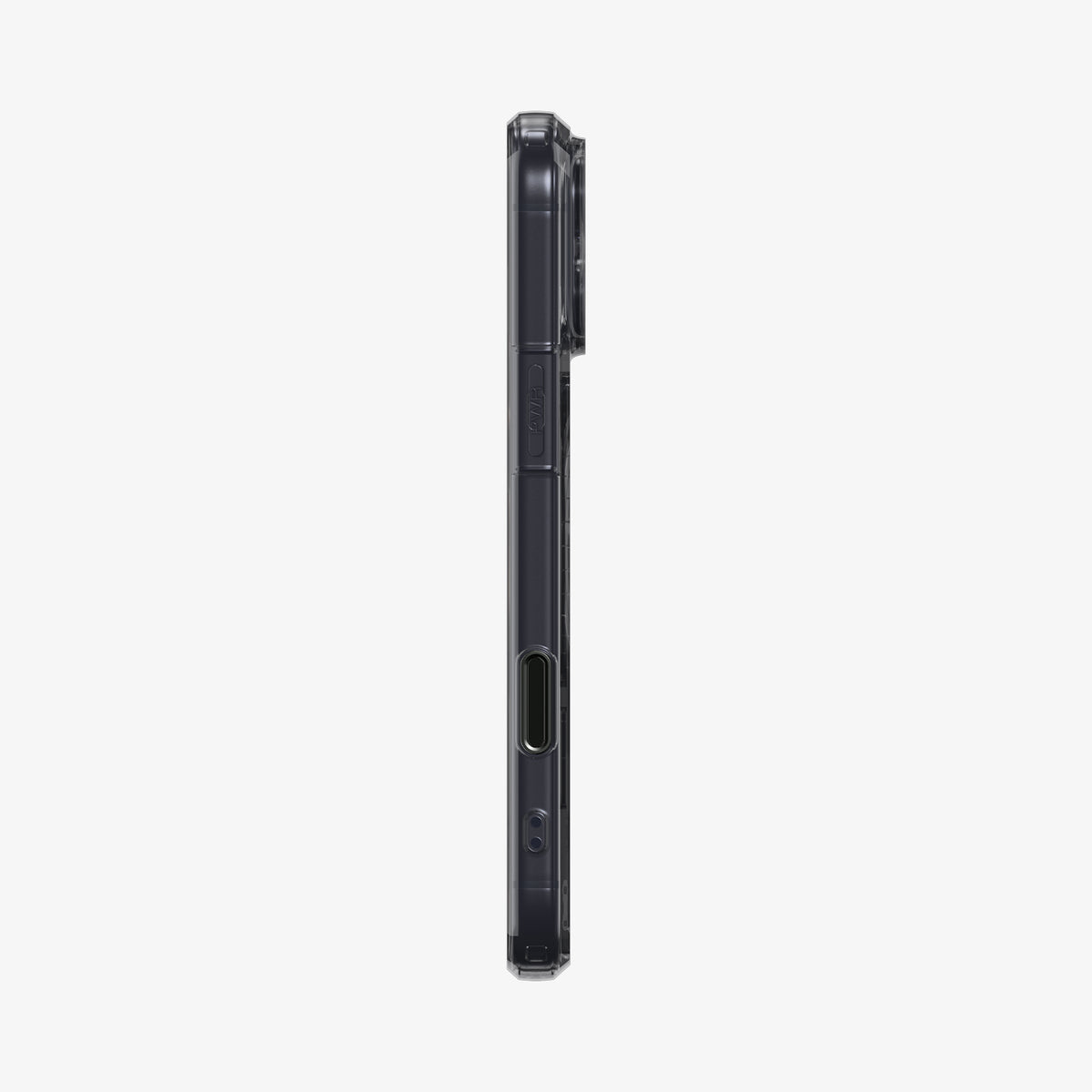 ACS10047 - iPhone 18 Pro Max / iPhone 17 Pro Max Ultra Hybrid T (Mag Fit) in Matte Black showing the side