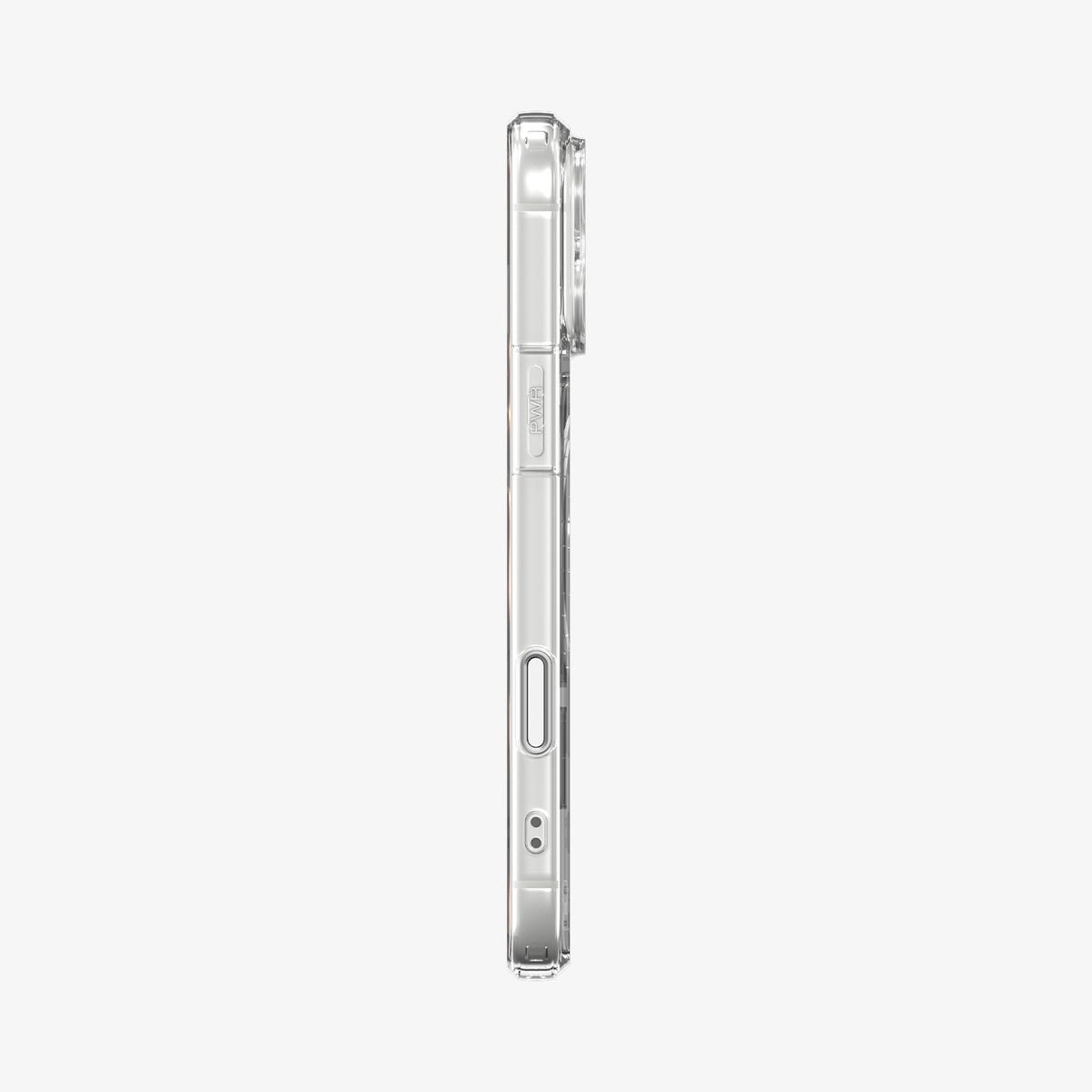 ACS10046 - iPhone 17 Pro Max Ultra Hybrid T (MagFit) in Glossy White showing the side