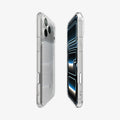 ACS10046 - iPhone 18 Pro Max / iPhone 17 Pro Max Ultra Hybrid T (Mag Fit) in Glossy White showing the partial back, partial front, and sides