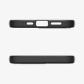 ACS09153 - iPhone 16e Case Enzo Aramid in Matte Black showing the top and bottom