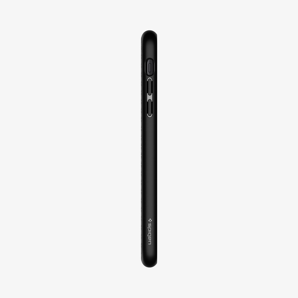 064CS24872  - iPhone XR Case Liquid Air in  Black showing the side with side buttons