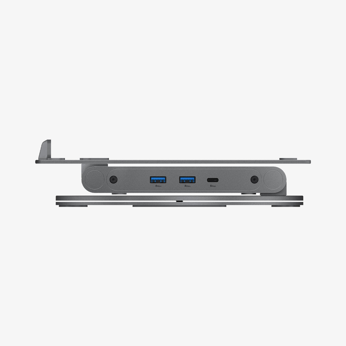 AMP08885 - Laptop Stand Hub LD204H showing side with fold.