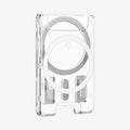 AFA08888 - Ultra Hybrid MagFit+ Wallet (MagFit) in Crystal Clear showing the front and partial side