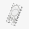 AFA08888 - Ultra Hybrid MagFit+ Wallet (MagFit) in Crystal Clear showing the back of the wallet case 